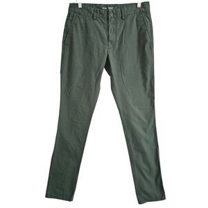 Old Navy Men's Ultimate Slim Green Khaki Pants 30x34 Office School Casual Tall‎